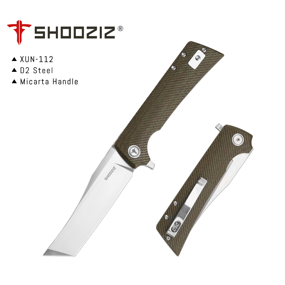 Edc Carry For Men - Shooziz XUN112 EDC Katlanır Bıçak, Klipsli,