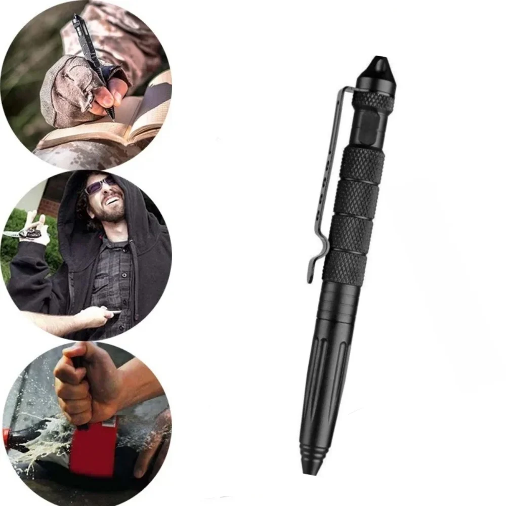 Pen Tactical Glass - Tungsten Çelik Çok Fonksiyonlu Taktik Savunma