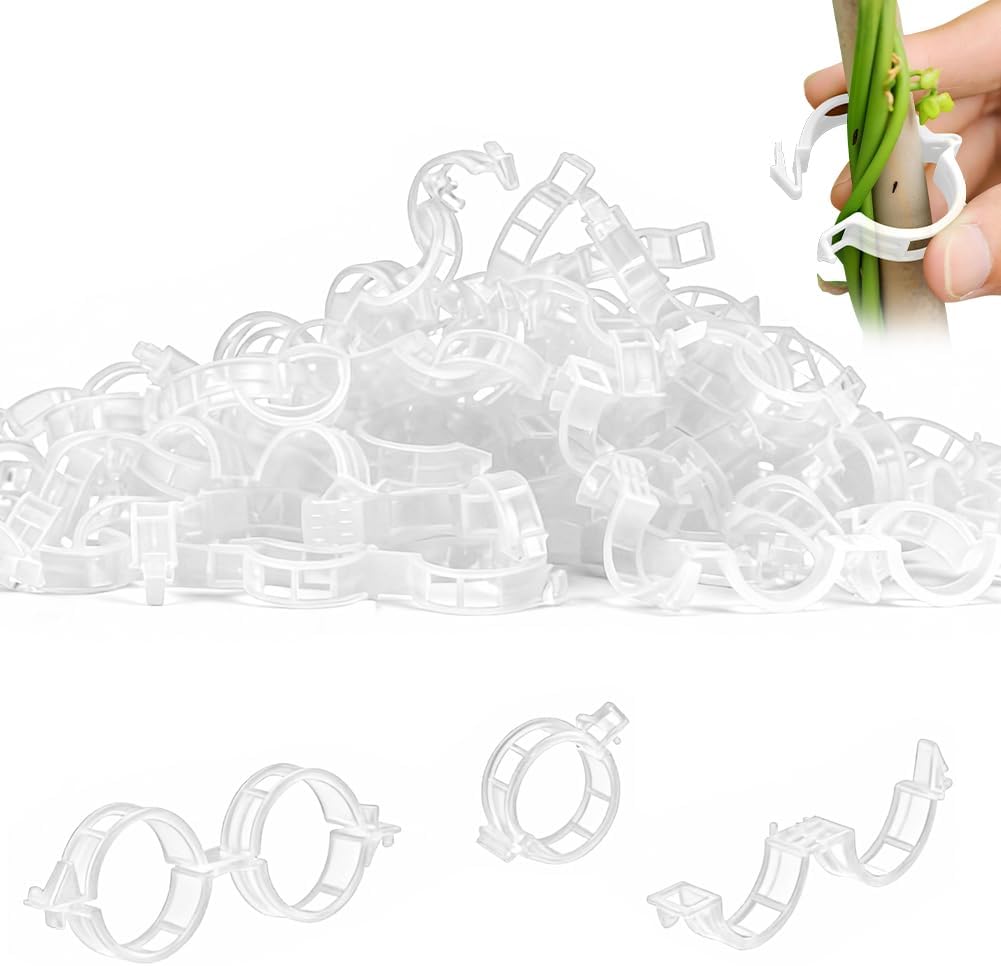 Gear Tie Reusable - 100 Adet Bitki Destek Klipsleri, Yeniden