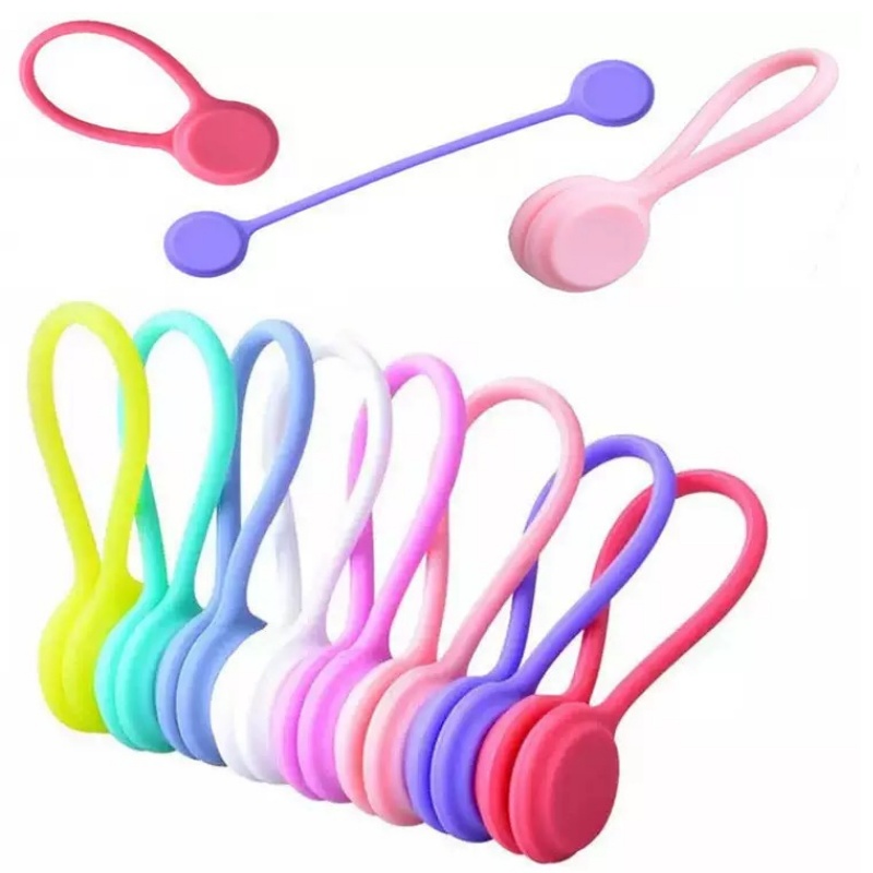Gear Tie Reusable - Silikon Manyetik Kablo Bağları Silikon Yönetim