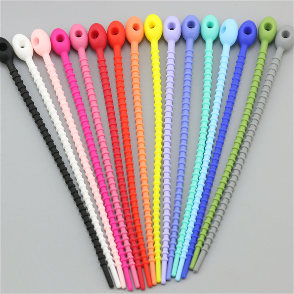 Gear Tie Reusable - 10 adet/grup Çok Renkli Silikon Yeniden