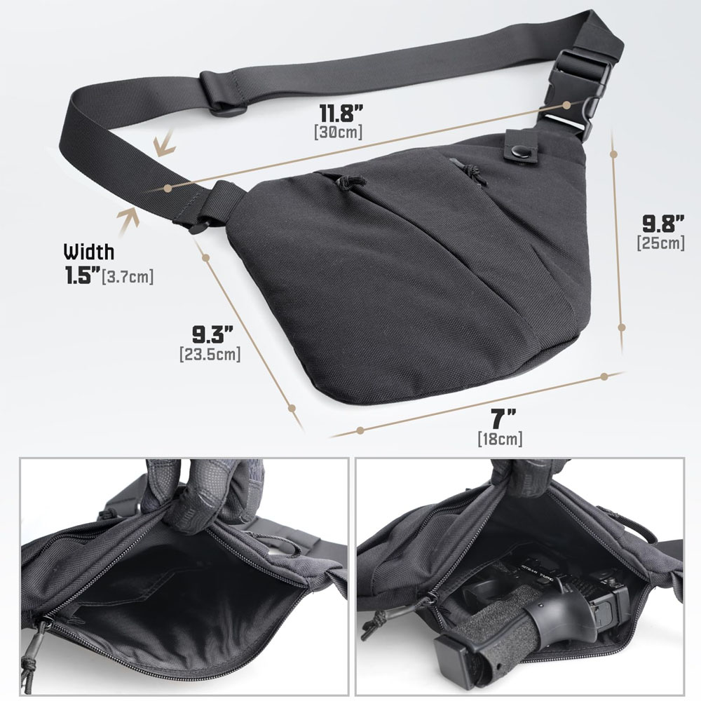 Taktik gizli silah taşıma çant - Edc Carry Bag For Pistol incelemesi ve fiyatı