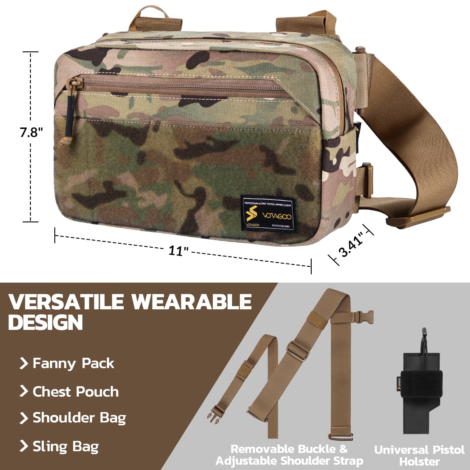 Taktik Bel Çantası, Tabanca Kı - Edc Concealed Carry Fanny Pack incelemesi ve fiyatı