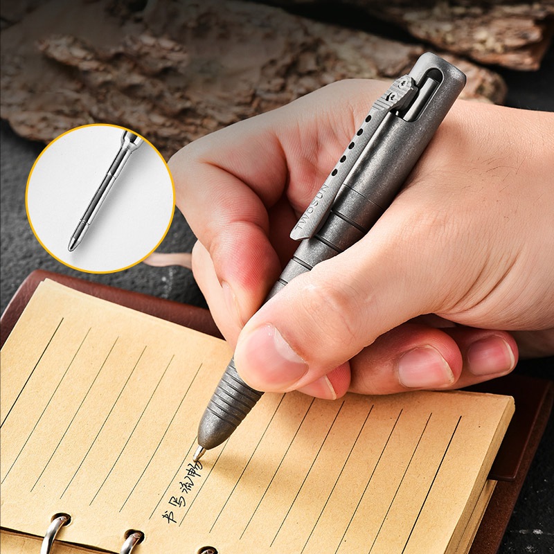 Titanyum taktik kalem EDC çok  - Pen Tactical Glass incelemesi ve fiyatı
