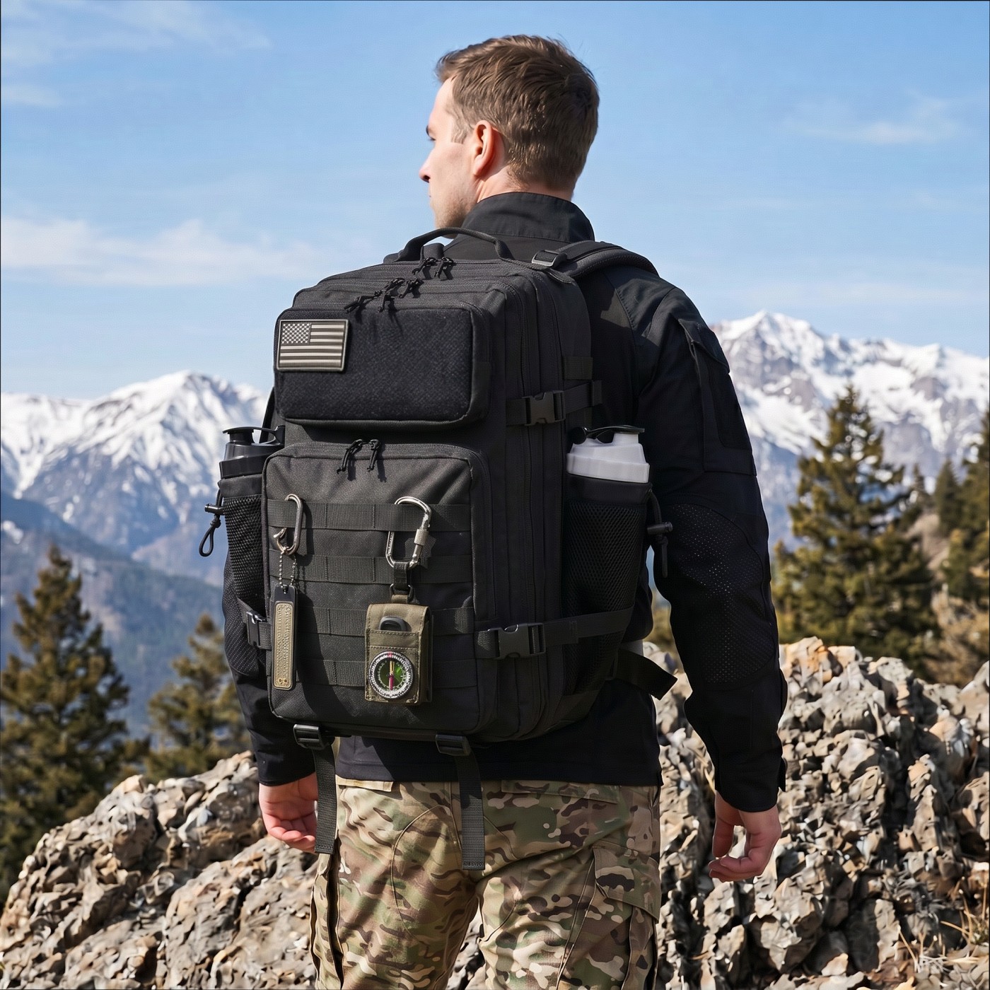 45L Büyük Kapasiteli Taktik Ba - Edc Carry Backpack incelemesi ve fiyatı